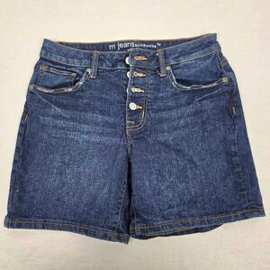 Maurices Denim Shorts Womens Size 8 Mid Rise Button Fly